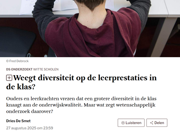 Weegt diversiteit op de leerprestatie?